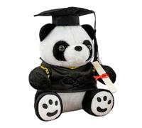 Abluss Panda Peluche de remise de diplôme en peluche - Ours en peluche mignon - 48 cm - Adorable panda avec rouleau de certificat pour cadeau de remise de diplôme