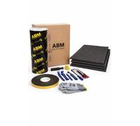 ABM Kit d'isolation de voiture pour 2 portes, aluminium butyle, mousse acoustique et outils