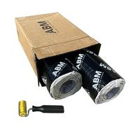 ABM Lot de 2 rouleaux de 2,5 mm x 40 cm x 5 m en aluminium 2 m² d'isolation acoustique pour voiture