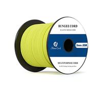 Abma Cord Tendeur Élastique 3mm 30M Corde Elastique Corde en Caoutchouc - Néon Jaune