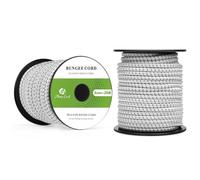 Abma Cord Tendeur Élastique 5mm 20M Corde Elastique Corde en Caoutchouc - Blanc&Noir