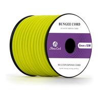 Abma Cord Tendeur Élastique 6mm 10M Corde Elastique Corde en Caoutchouc - Néon Jaune