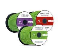 Abma Cord Tendeur Élastique 6mm 10M Corde Elastique Corde en Caoutchouc - Néon Vert