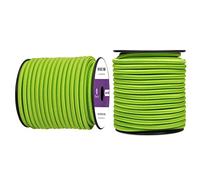Abma Cord Tendeur Élastique 6mm 20M Corde Elastique Corde en Caoutchouc - Néon Vert