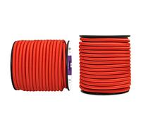 Abma Cord Tendeur Élastique 6mm 20M Corde Elastique Corde en Caoutchouc - Rouge