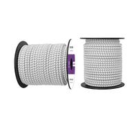 Abma Cord Tendeur Élastique 6mm 30M Corde Elastique Corde en Caoutchouc - Blanc&Noir
