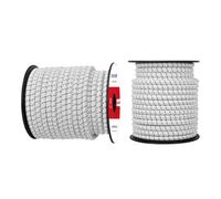 Abma Cord Tendeur Élastique 8mm 20M Corde Elastique Corde en Caoutchouc - Blanc&Noir