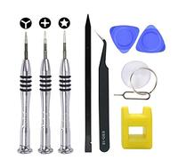 ABMRO Kit d'outils de réparation de tournevis pour iPhone, PH000 + 0,8 mm Star P2 Pentalobe, Y0.6 Tri-Point Y000 Tri-Wing Screworiver pour Apple iPhone X/8/8 Plus, 7/7Plus, 6P/6S/6/5S/5/ 5C