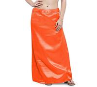 ABN Fashion Jupon réglable en satin de soie avec doublure pour femme Orange, Orange