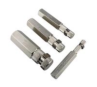 ABN Lot de 4 outils de retrait de tuyaux internes pour extracteur de tuyau, lot de 4 clés à pipe internes 1, 3/4, 1/2, 3/8"