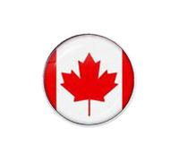 Abnehmbare KnöPfe Kanada Flagge Pin Kanadische Nationale Brosche Maple Leaf Pins Abzeichen Patriotischen Souvenir Für Männer Frauen Buttons Anstecker (White, 3x3cm)