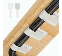 Abnii Lot de 50 Sangles Auto-Adhésives Rangement Câbles Pour bureau, Blanc
