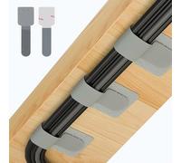 Abnii Lot de 50 Sangles Auto-Adhésives Rangement Câbles Pour bureau, Gris