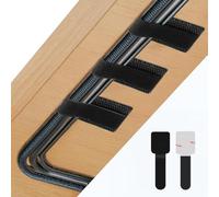 Abnii Lot de 50 Sangles Auto-Adhésives Rangement Câbles Pour bureau, Noir