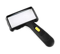 ABNNHK Loupes de Loisir, loupe portative 10 Fois, Lampe HD Haute Puissance, Personnes lisant, Enfants, étudiants, Un Miroir grossissant