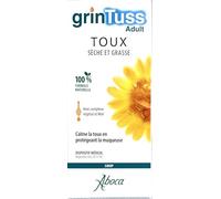 Aboca Sirop GrinTuss Adult – Toux sèche et grasse – 180 g