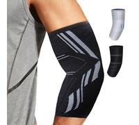 ABOHU 2 Pack Coudière de Compression pour Tendinite et Épicondylite, Coudiere Sportive, Adaptée aux Hommes et Femmes, Antidérapant Respirant Attelle Coude pour Soulage la Douleur, Tennis, Golf, Sport