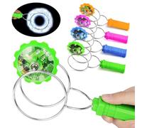 ABOHU 4 pièces Jouet Gyroscopique Magnétique, Gyroscope Lumineux avec Rails Tournants et Effets Lumineux, Jouets De Cascade Défiant La Gravité, Sensoriels, Parfait pour Pâques, les anniversaires, Noël