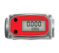 Aboiled 1 débitmètre numérique à turbines - Écran LCD numérique avec compteur NPT - Débitmètre de carburant pour mesurer l'huile du moteur