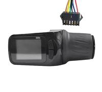 Aboiled 1 pièce 24V 36V 48V 60V S886 E-bike LCD Panneau d'affichage réglable avec manette rotative pour scooter électrique (fiche SM, 6 broches)