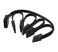 Aboiled Câble répartiteur de disque dur IDE 4 broches 1 à 5 15 broches pour disque dur DIY disque dur PC serveur 18AWG Power