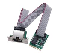 Aboiled Carte adaptateur réseau Ethernet M.2 A-Key et E-Key sur un seul port RJ45 10/100/1000Mbps pour ordinateur de bureau