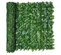 Aboiled Clôture murale pour plantes 0,5 x - Feuilles de lierre artificielles - Protection visuelle - Clôture - Panneaux de haie