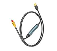 Aboiled Convertisseur USB vers optique SPDIF Adaptateur audio analogique vers numérique pour améliorer le son Câble optique pour consoles de jeux HDTV