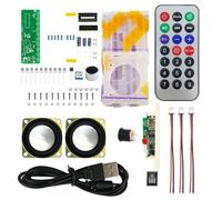 Aboiled Enceinte Bluetooth DIY Kit Electronique Spectre Musique MP3 Amplificateur Multifonctions 1 Set