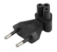 Aboiled Fiche UE 2 broches vers adaptateur d'alimentation Iec 320 C5, fusible 2,5 A, courant industriel UE