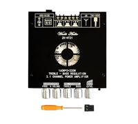 Aboiled HT21 Carte d'amplificateur de puissance Bluetooth 2.1 canaux 2 x 160 W + caisson de basses 220 W TDA7498E Module amplificateur numérique avec boîtier
