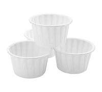 Aboiled Lot de 100 gobelets en carton pour épilation du nez, du visage, des cheveux, de la cire, des haricots, des gâteaux, du papier, des bols en papier, de la cire fondue, de la crème glacée