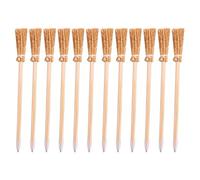 Aboiled Lot de 12 crayons à papier avec balai de sorcière pour Halloween, manche à balai, stylos à bille, crayons à bille, crayons à papier, accessoires d'écriture