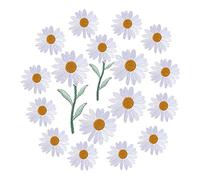 Aboiled Lot de 17 écussons brodés à coudre ou à repasser pour robe, , veste