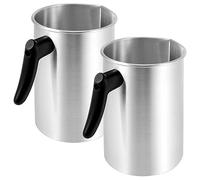 Aboiled Lot de 2 pots de cire de 4 livres avec bec verseur anti-goutte et résistant à la chaleur