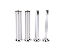 Aboiled Lot de 4 tuyaux d'entonnoir pour machine de lavement, outils de lavement manuels, entonnoir à main pour remplissage de saucisses (argenté)