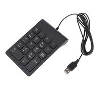 Aboiled Mini USB Câble Chiffres Bloc Clavier 18 Touches Clavier Numérique pour la Facturation Assiette Ordinateur Portable Android Notebook Tablettes PC (Noir)