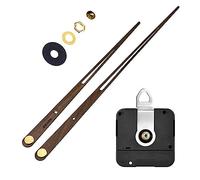 Aboiled Mouvement à couple - Grande horloge murale à quartz - Longue - Noyer - Pièces de réparation DIY - 31 mm