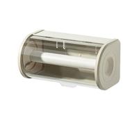 Aboiled Organisateur de serviettes en papier de salle de bain, grand support mural pour rouleaux avec couvercle transparent anti-poussière et distributeur de mouchoirs, rangement A