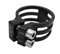 Aboiled Pince de tige de selle de vélo, 34,9 mm, clip en alliage d'aluminium, pour VTT, vélo de route, vélo de route