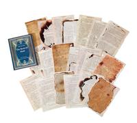 Aboiled Piste rétro, matériau de page de livre, papier, ancienne page de livre, texte, vieux journal, matériau décoratif, trace de papier