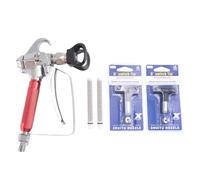 Aboiled Pulvérisateur de peinture Airless avec 2 pointes de pulvérisation de peinture (315,517) et protection des buses + 2 filtres Airless pour pulvérisateur à pompe