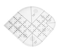 Aboiled Règle de plafond d'angle incurvée , règle de couture, modèle de couture, outil de patchwork, accessoires de couture DIY