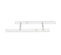 Aboiled Règle marine parallèle pour cartes marines - Points d'attribution pour tirer la règle parallèle - 450 mm