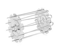 Aboiledy 10 pièces brochettes en acier inoxydable bbq supports à brochettes BBQ brochettes broche barbecue kebab, Bâtonnets de brochettes en métal pour rôtisserie pour ailes de poulet poisson griller