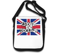 Abolish The Monarchy Sac à bandoulière Drapeau du Royaume-Uni Blanc