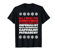 Abolition du patriarcat capitaliste Noël T-Shirt