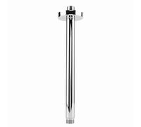 Abondance de la pomme de douche, bras de douche rond le mont de murs extension de douche en acier inoxydable pour la piste de douche de salle de bain fixe (10 pouces)