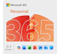 Abonnement Microsoft 365 Personnel | Abonnement d'un an | 5 installations | Windows - Mac - Android - iOS