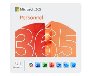 Abonnement Microsoft 365 Personnel | 5 installations pour 1 utilisateur | y compris les mises Ã jour | 1 an